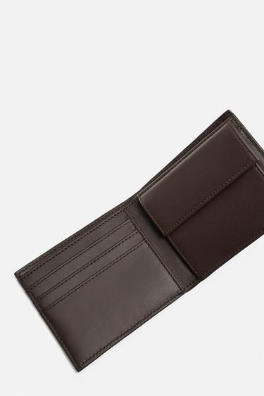 PORTEFEUILLE EN CUIR - Marron de Zara - Image 2