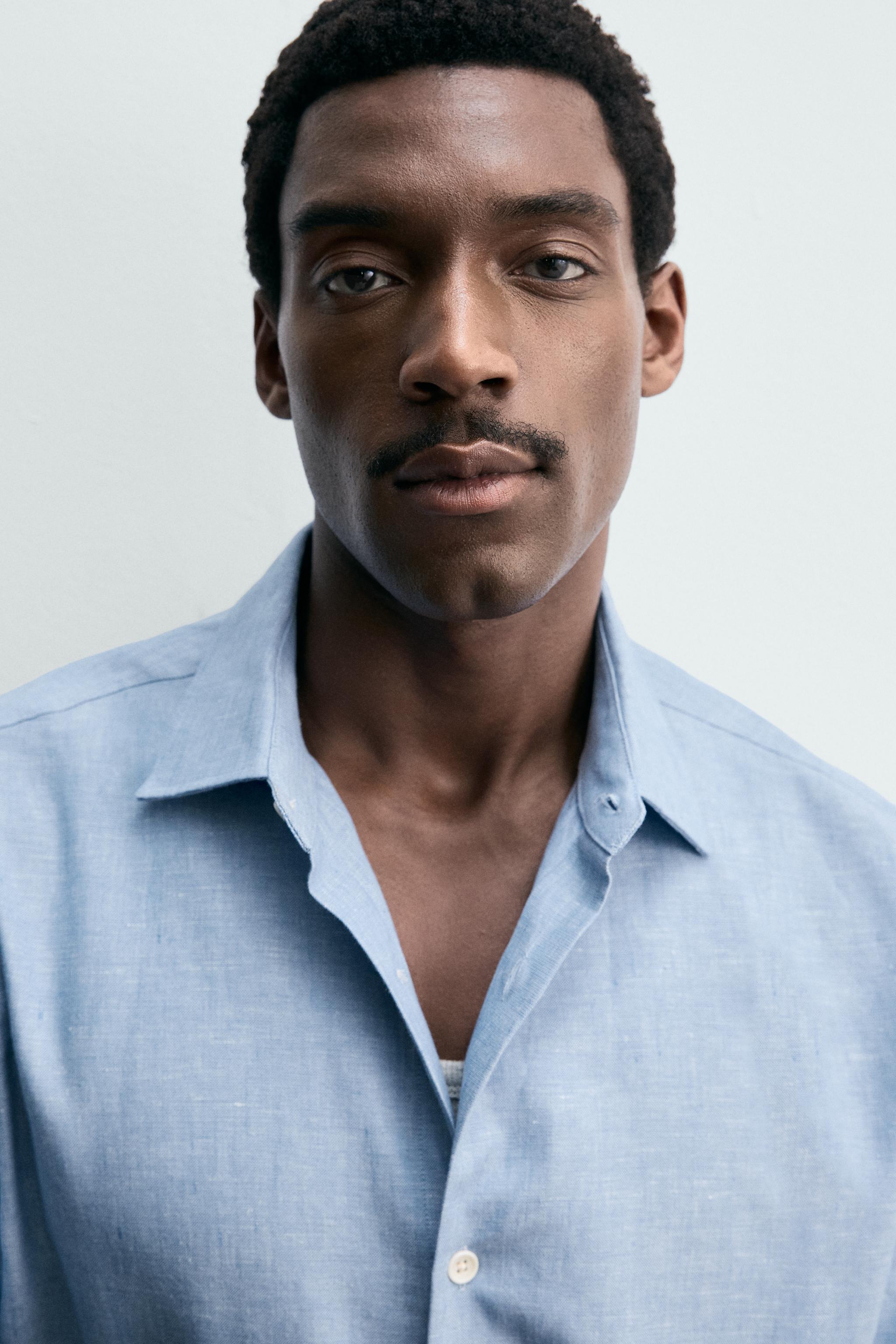 LINEN COTTON REGULAR FIT SHIRT