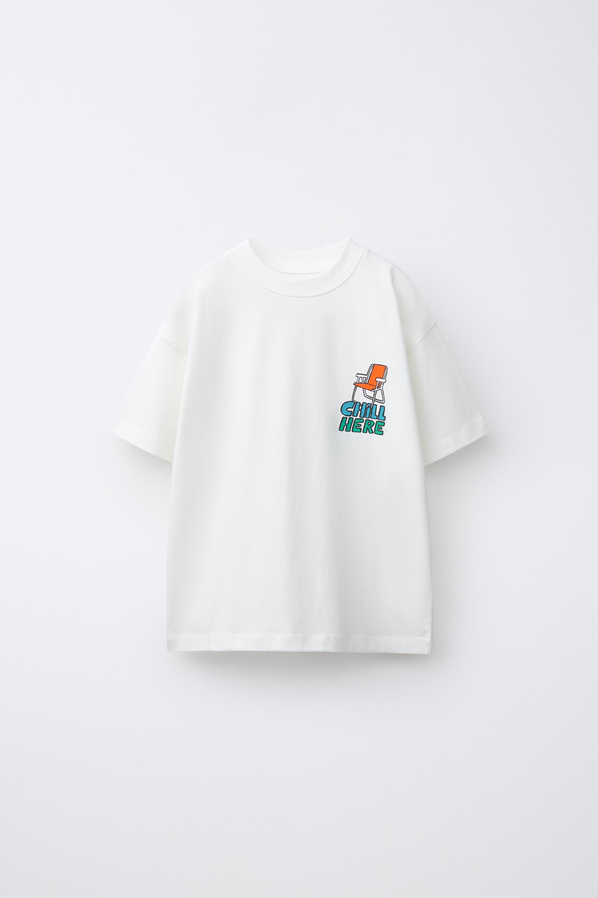 刺繍Tシャツ - ホワイト | ZARA Japan / 日本