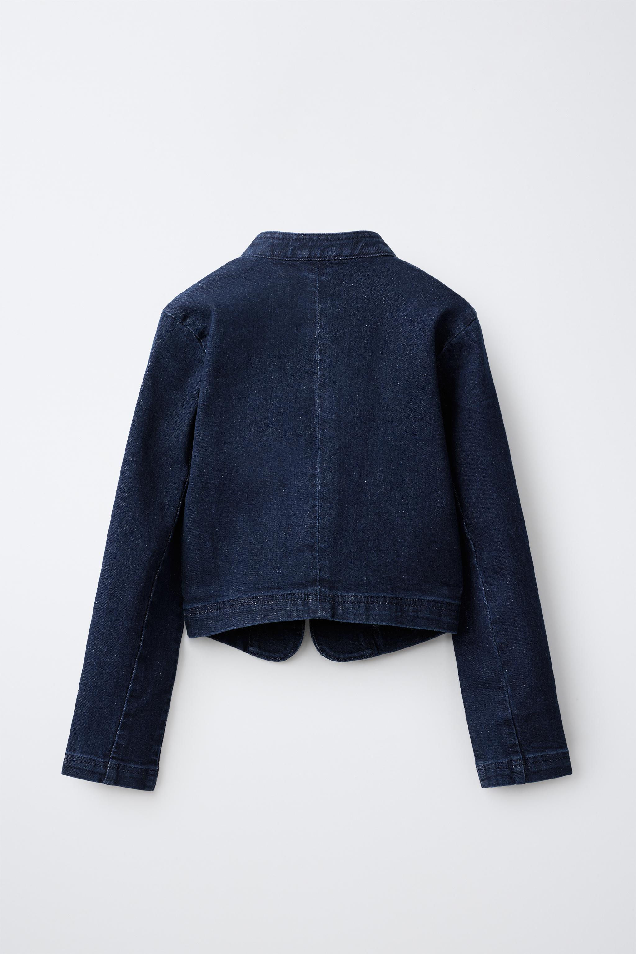VESTE EN JEAN À BRANDEBOURGS
