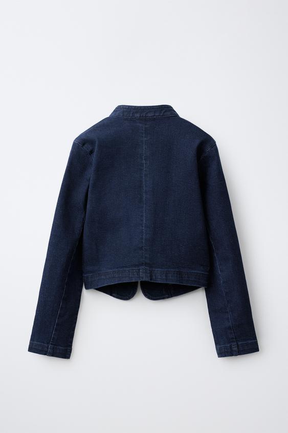 VESTE EN JEAN À BRANDEBOURGS - Bleu de Zara - Image 1