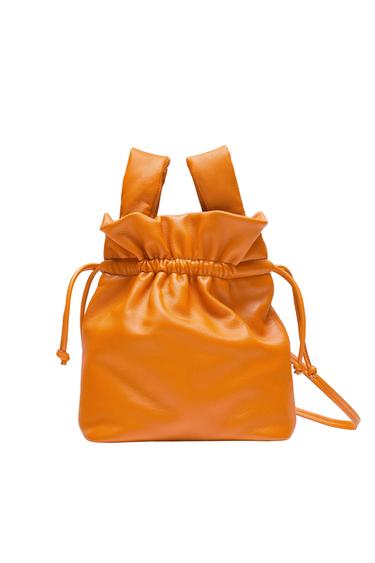 LEATHER BUCKET BAG