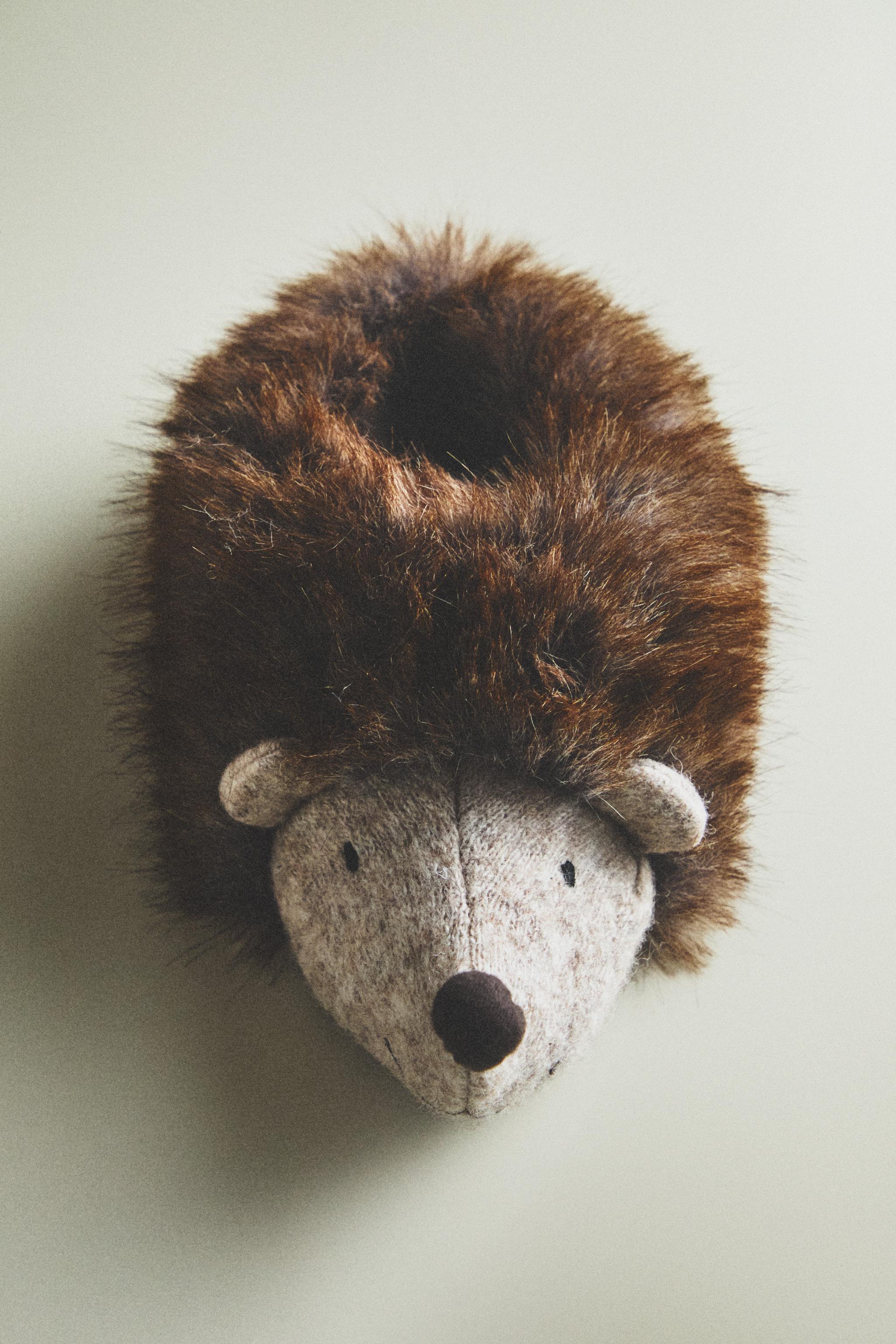 Детские тапочки Zara KIDS' HEDGEHOG SLIPPERS — фото 6