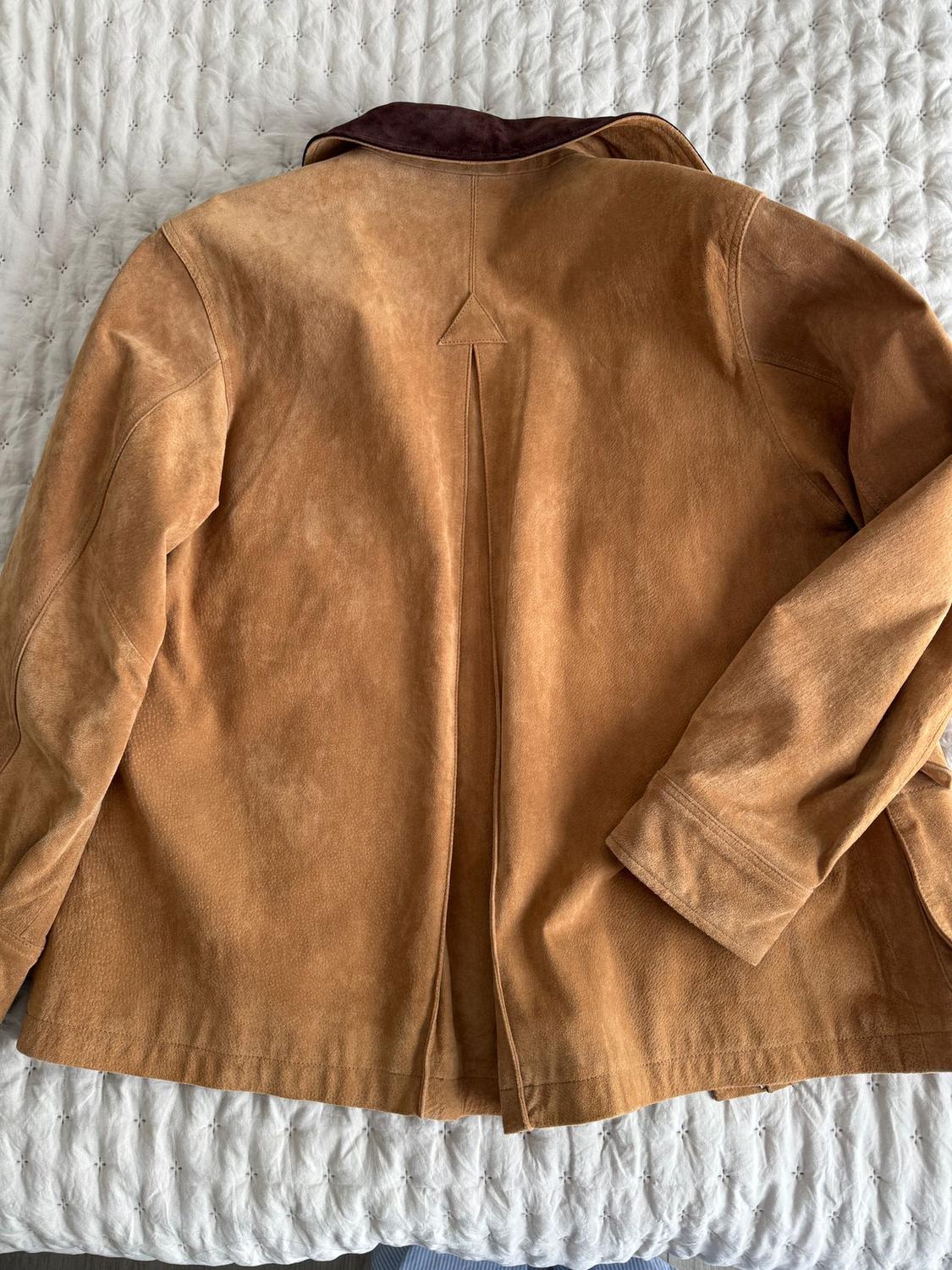CHAQUETA DE ANTE 100  NATURAL, NUEVA - Image 2