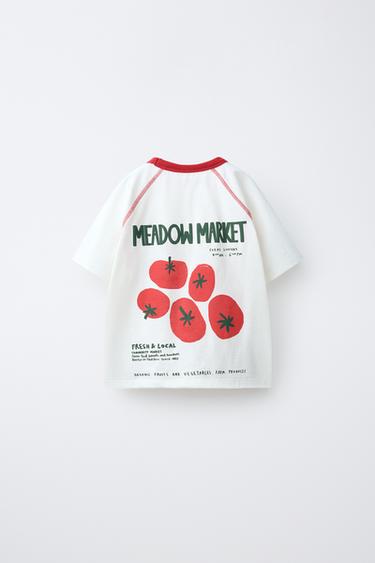 TOMATO PRINT T-SHIRT - White by Zara