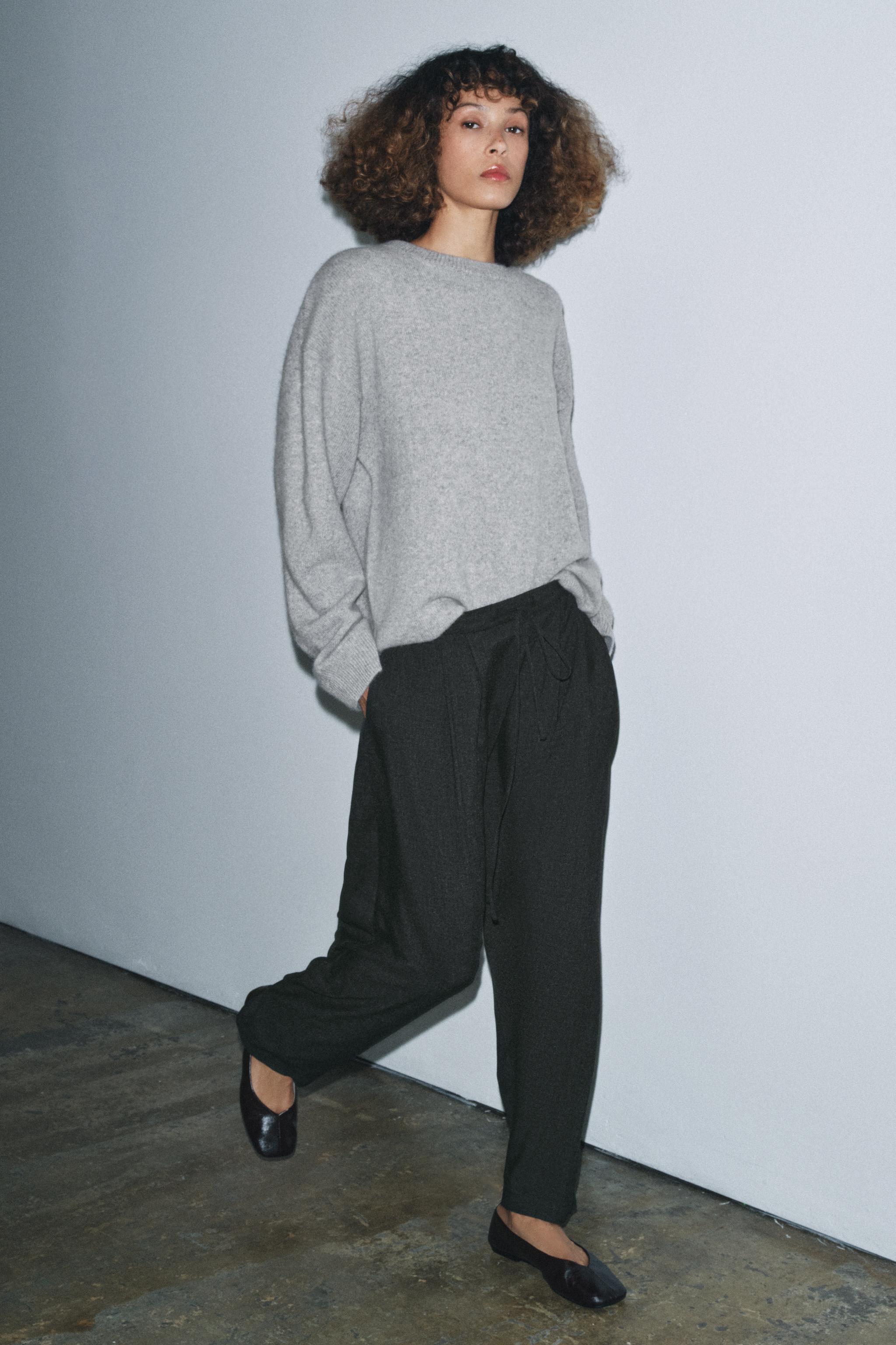 ZW COLLECTION LIMITED EDITION BAGGY PANTS - Gray | ZARA Canada