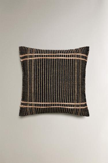KILIM CUSHION COVER - Black by Zara - Image 2