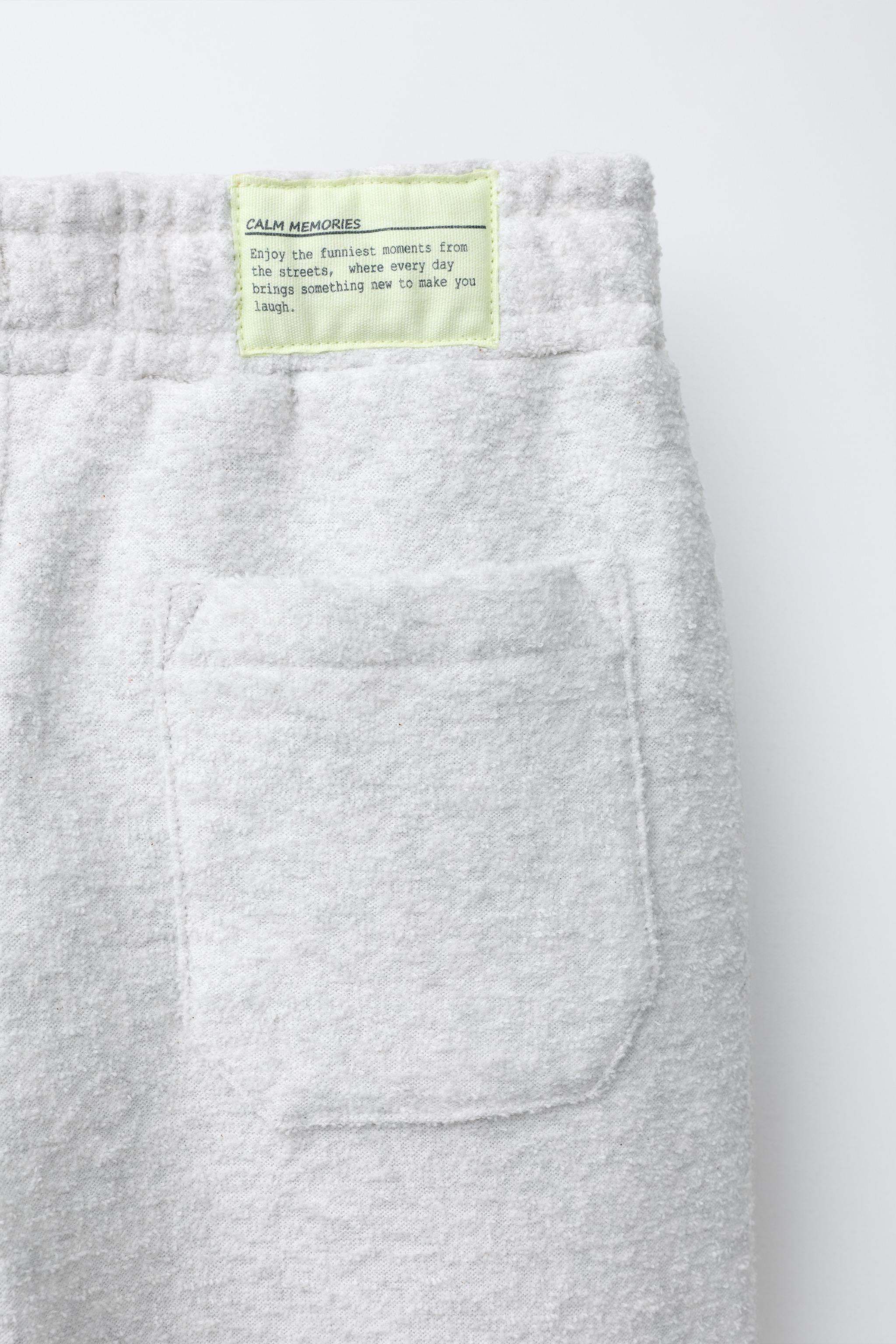 TEXTURED POLO AND WIDE LEG PANTS SET