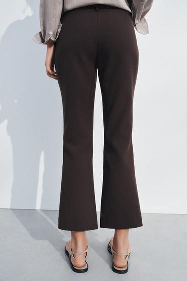 PANTALON ÉVASÉ COLLECTION ZW - Marron chocolat de Zara - Image 2