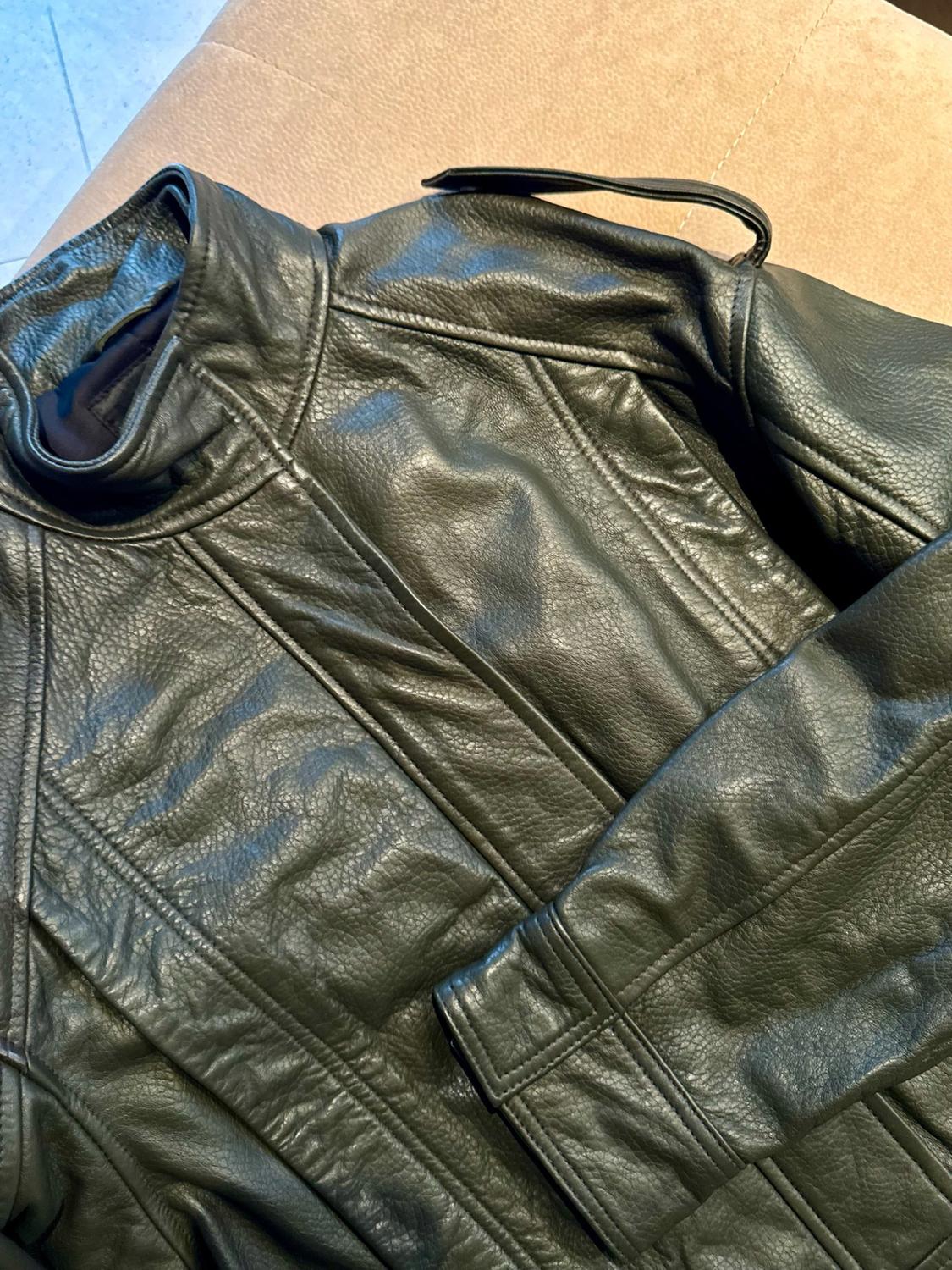 ZW COLLECTION LIMITED EDITION LEATHER BOMBER JACKET - Image 4