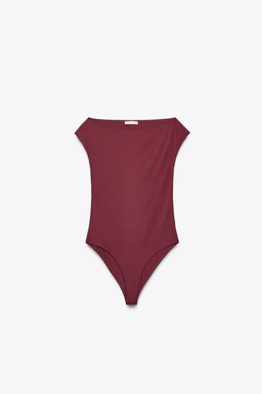 BODY POLIAMIDA - Burgundy de Zara