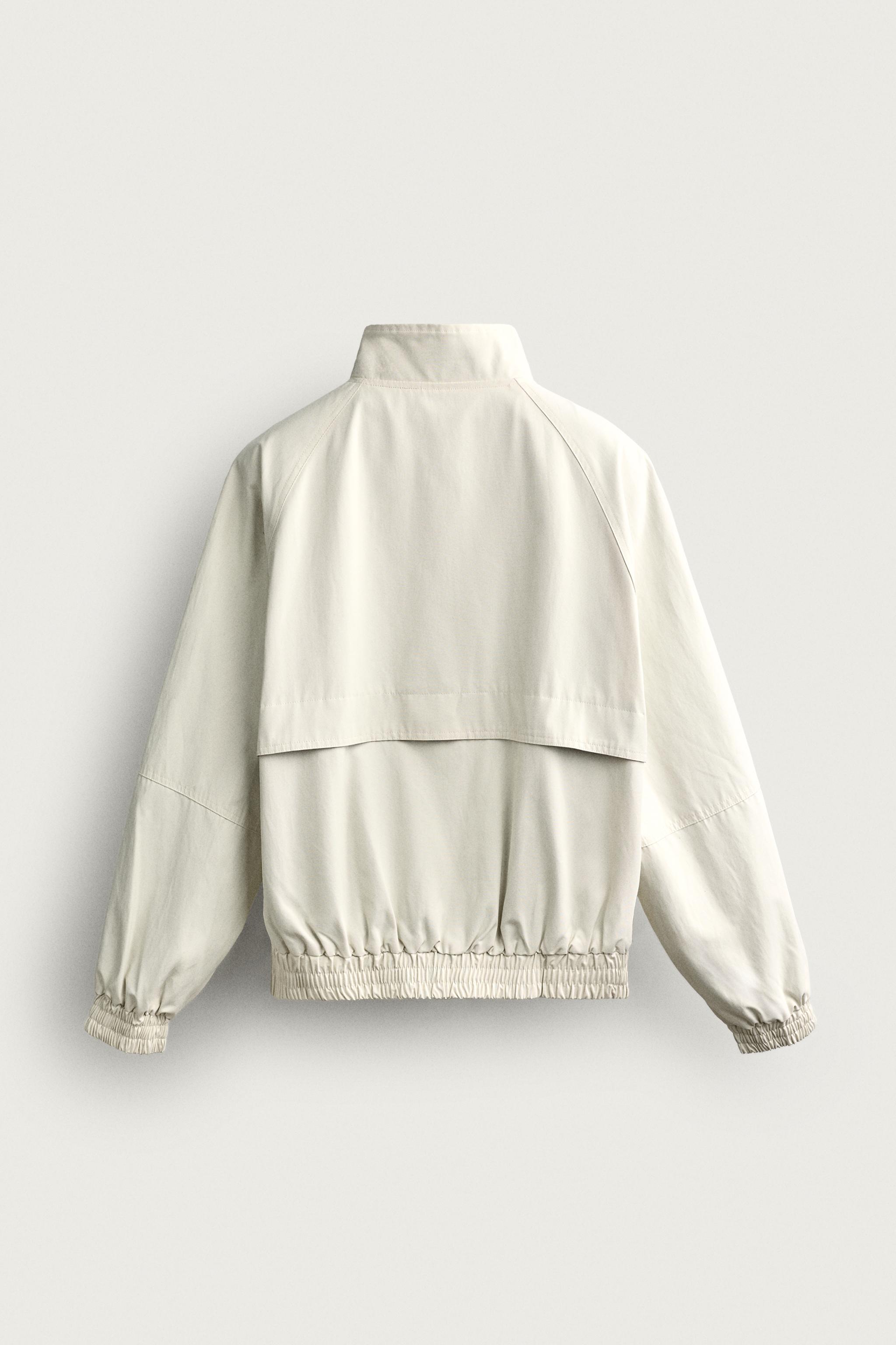 Мужские куртки Zara CONTRASTING RELAXED FIT JACKET — фото 9