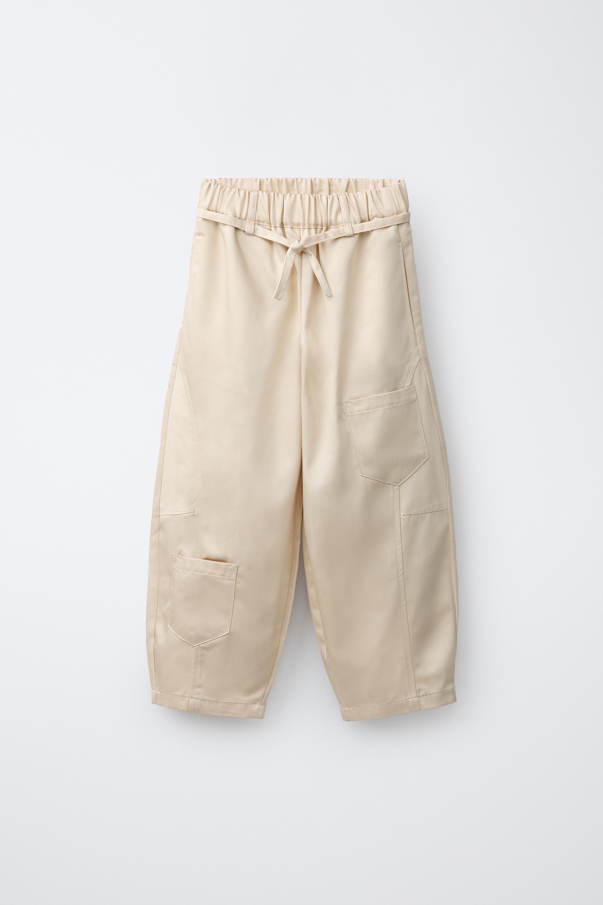 PANTALON BARREL À POCHES