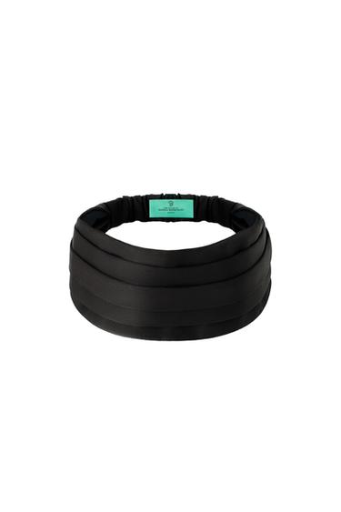 MARISA BERENSON X ZARA SATIN TURBAN HEADBAND - Black by Zara