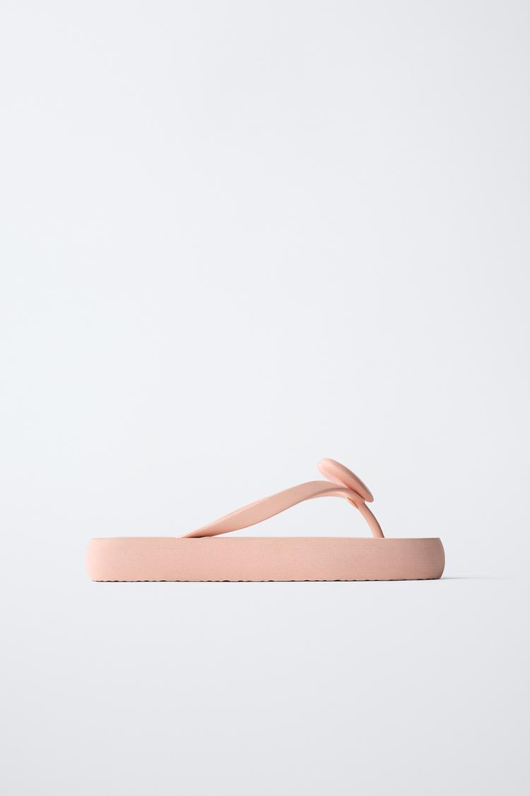 HEART POOL SLIDES — Coral Red