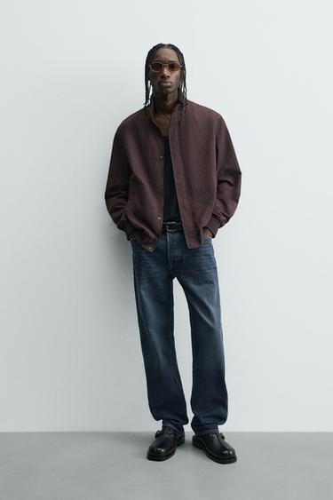 CAZADORA TÉCNICA WATER REPELLENT - Marrón / Verde de Zara - Imagen 0