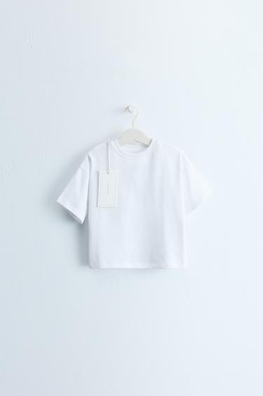 ZARA TIMELESS - ΜΠΛΟΥΖΑ ΜΕ ΣΤΑΜΠΑ ΕΠΙΓΡΑΦΗ - Λευκό του Zara