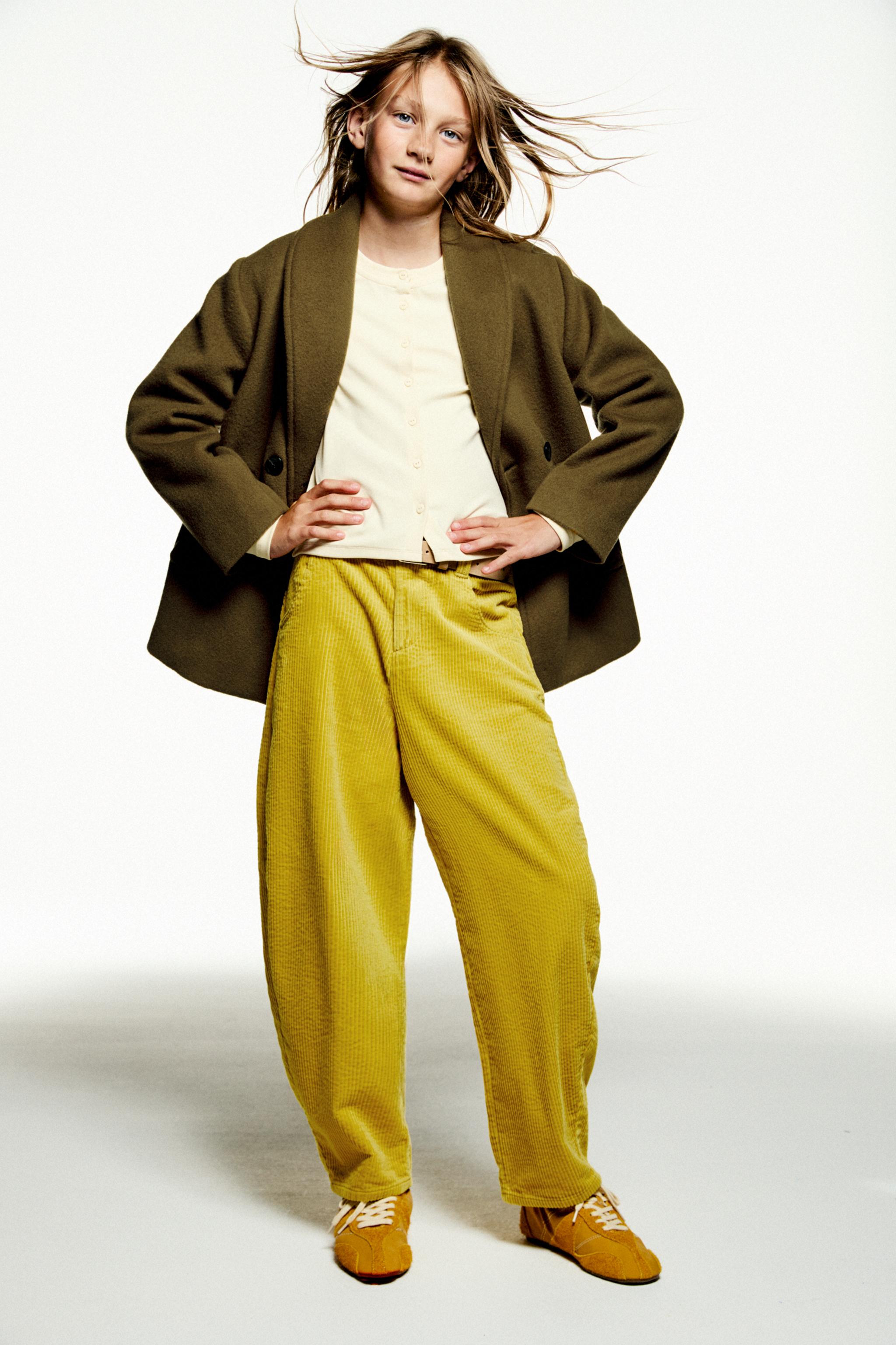 PANTALON EN VELOURS CÔTELÉ BARREL