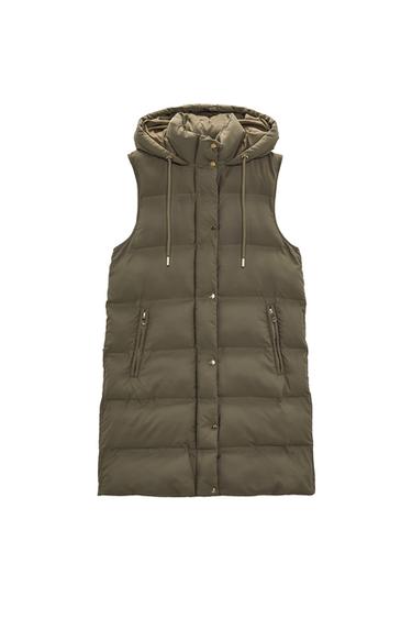 QUILTED GILET WITH HOOD