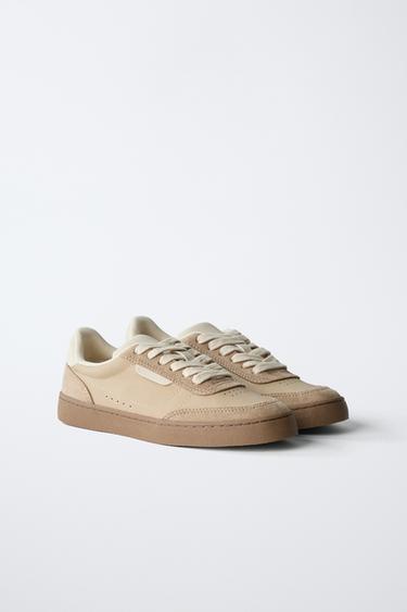 SNEAKERS WITH DETAIL - Brown by Zara