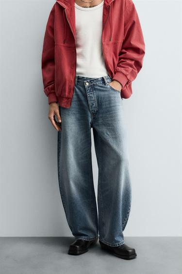 JEANS BALLOON FIT - Azul de Zara