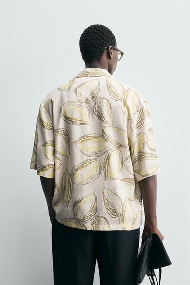 FRUIT PRINT SHIRT - Light yellow by Zara - Image 2