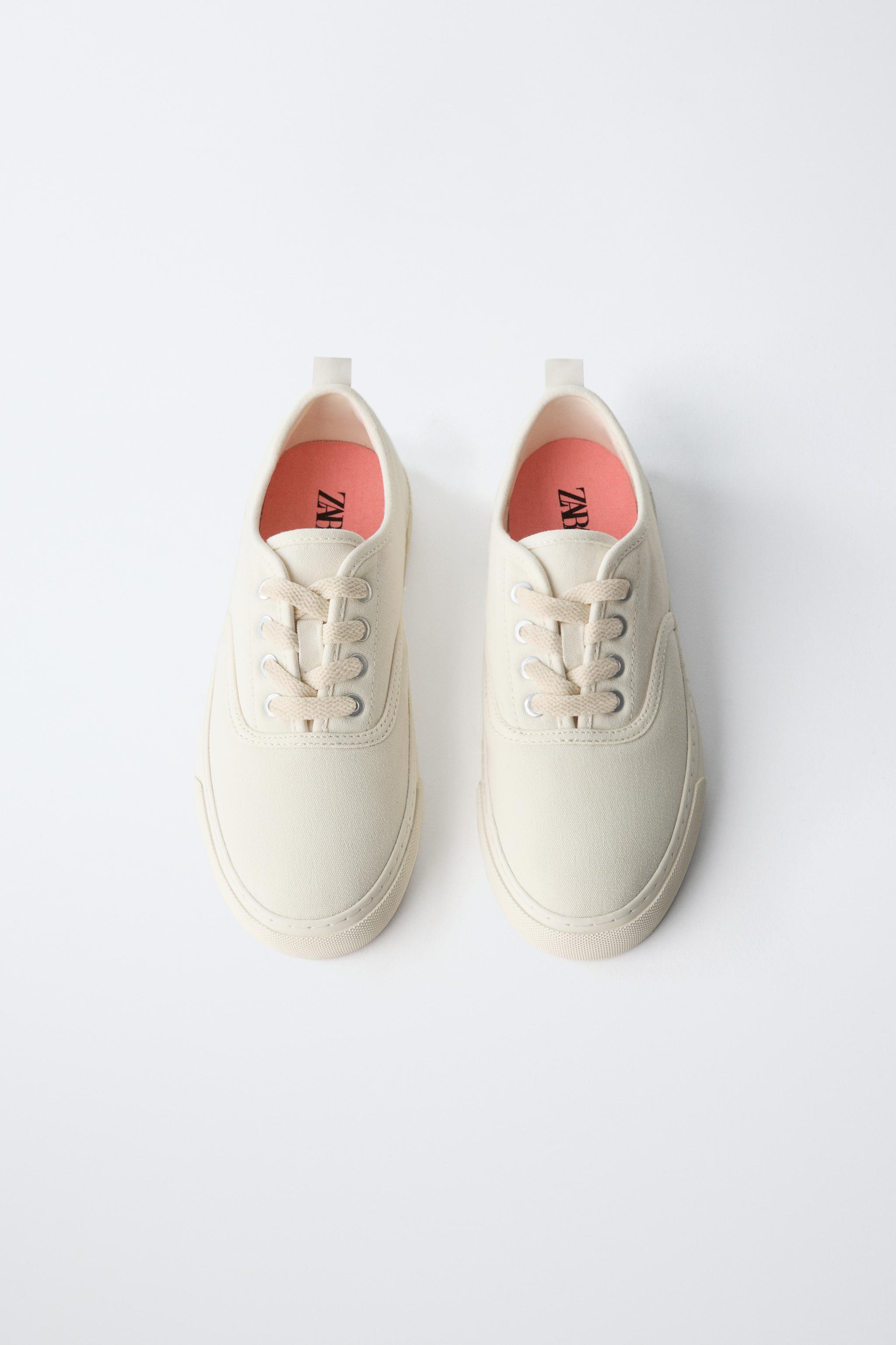 Детские кроссовки Zara CASUAL LACE-UP SNEAKERS — фото 6
