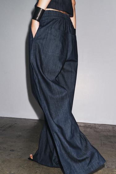 ZW COLLECTION DENIM JOGGERS - Blue by Zara - Image 2