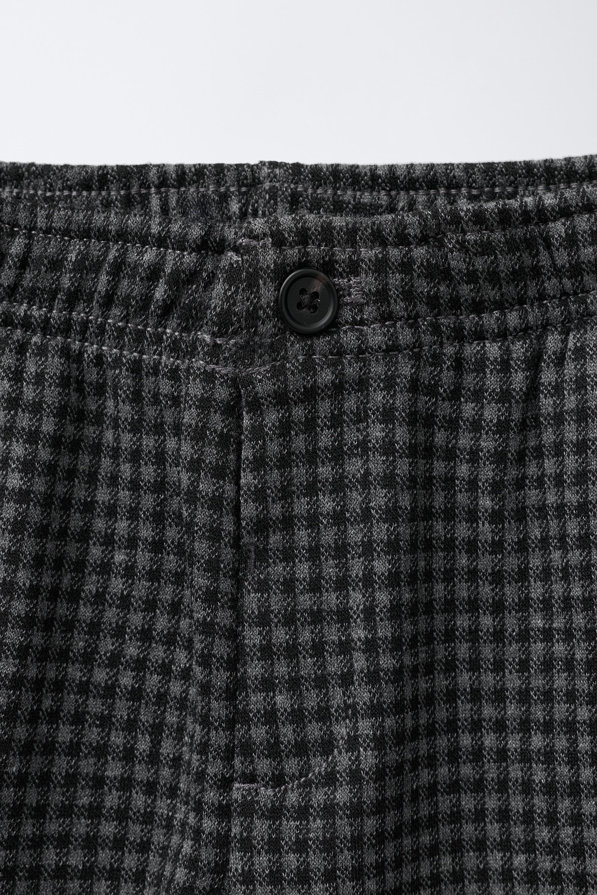 PLAID SUIT PANTS