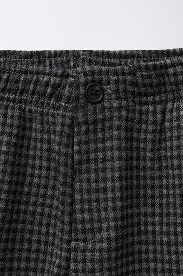 PANTALON DE COSTUME À CARREAUX - Gris de Zara - Image 2