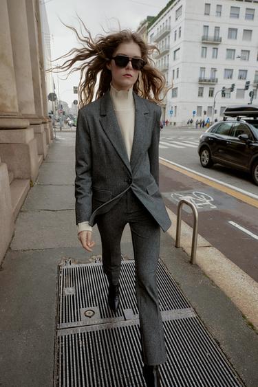 FLARED LEGGINGS - Grey marl by Zara - Image 0