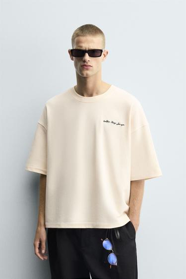 سويت شيرت برقعة كراسي الشاطئ - أبيض مكسور الخاص بـ Zara