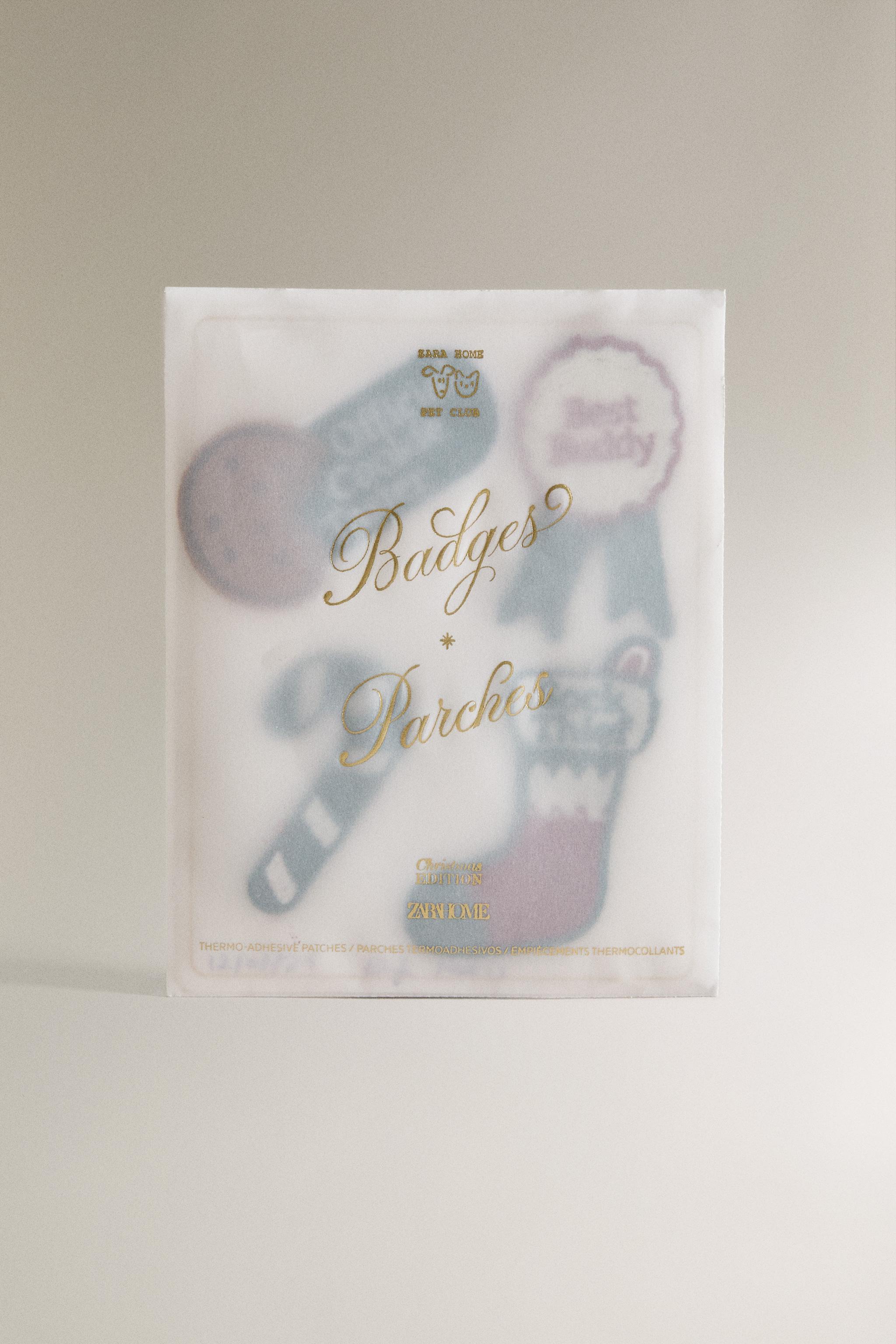 THERMO-ADHESIVE CHRISTMAS PATCHES (PACK OF 4)