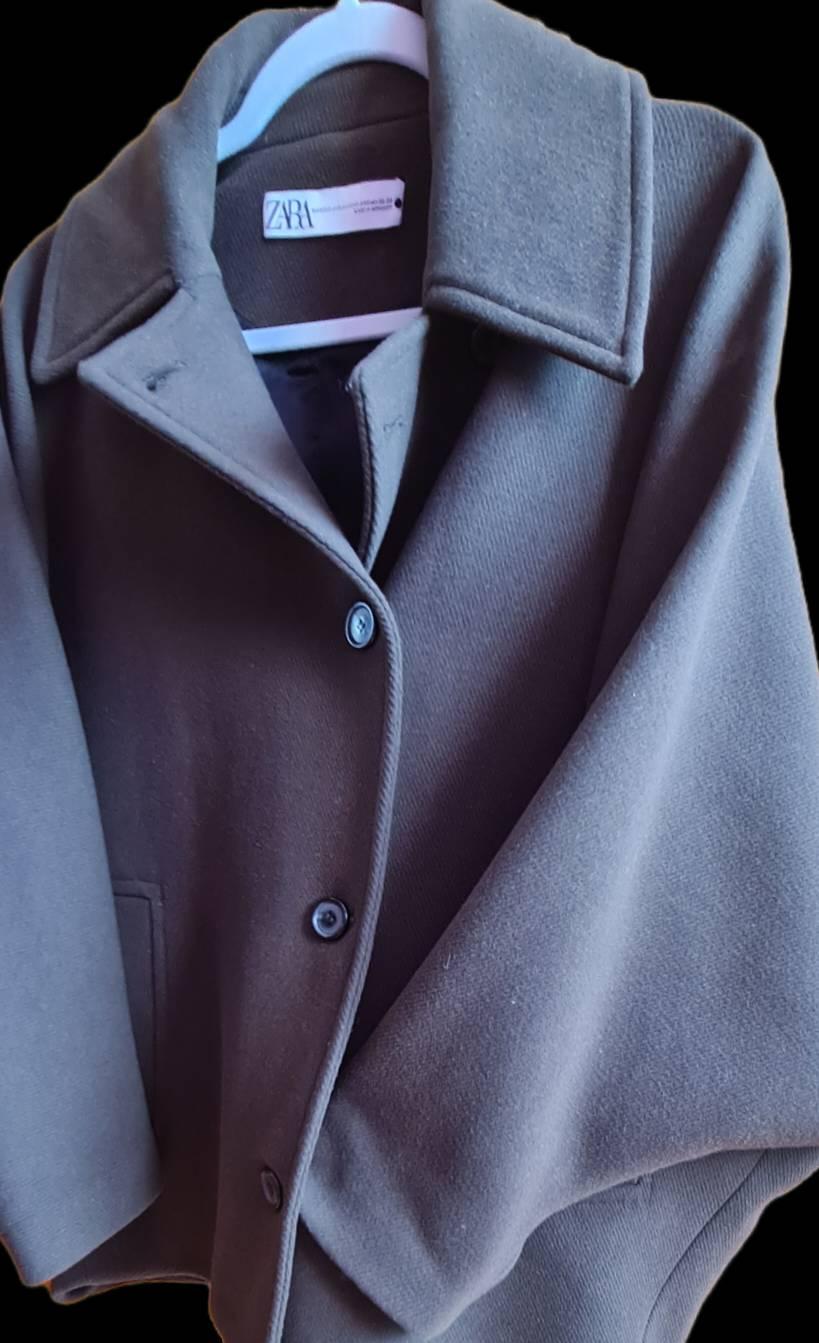 ZW COLLECTION SHORT WOOL BLEND COAT - Image 2