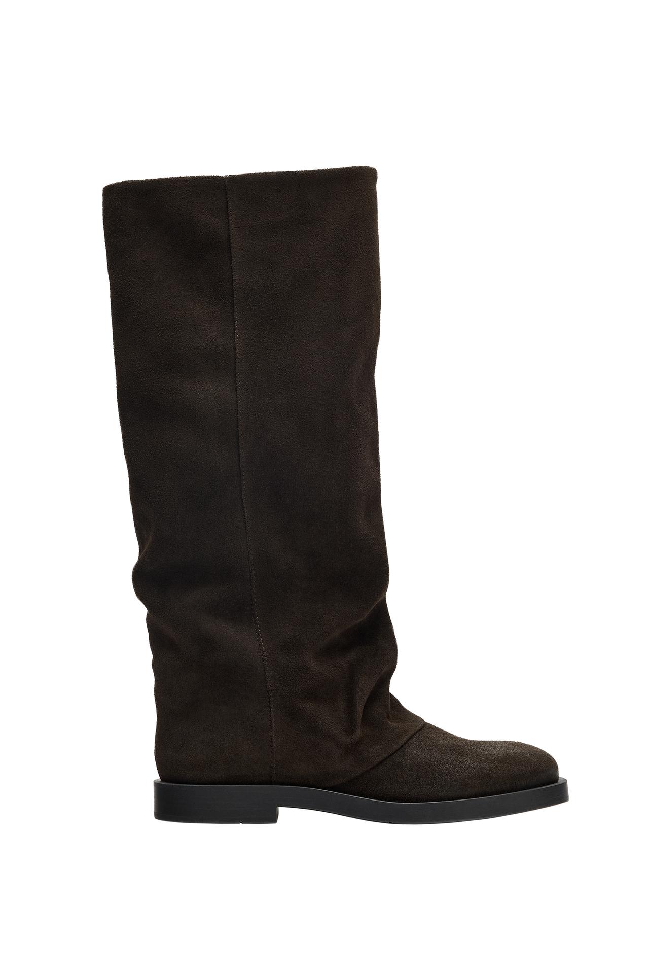Сапоги из сплина до колена