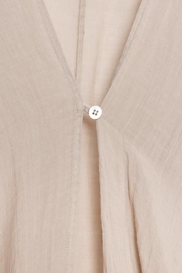LANGES RAMIE-TOP ZW COLLECTION - Hellrosa  von Zara