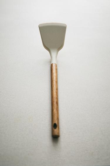 SILICONE AND WOODEN SPATULA - Cream by Zara - Image 5
