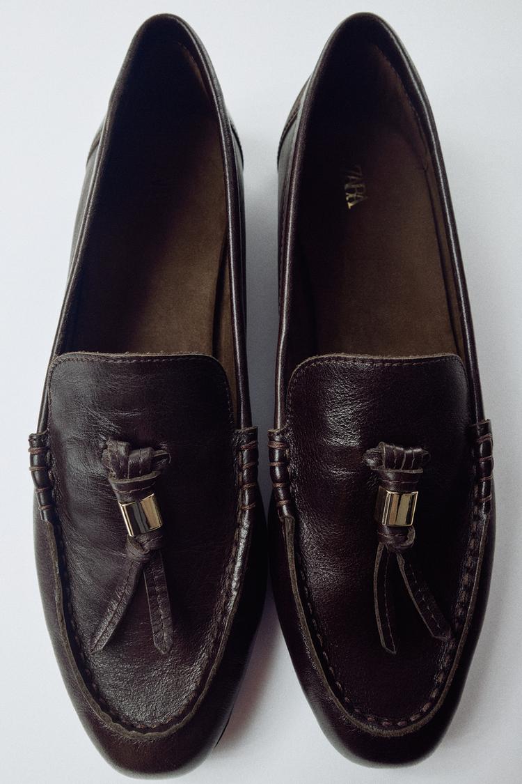 MOCASÍN PIEL BORLAS