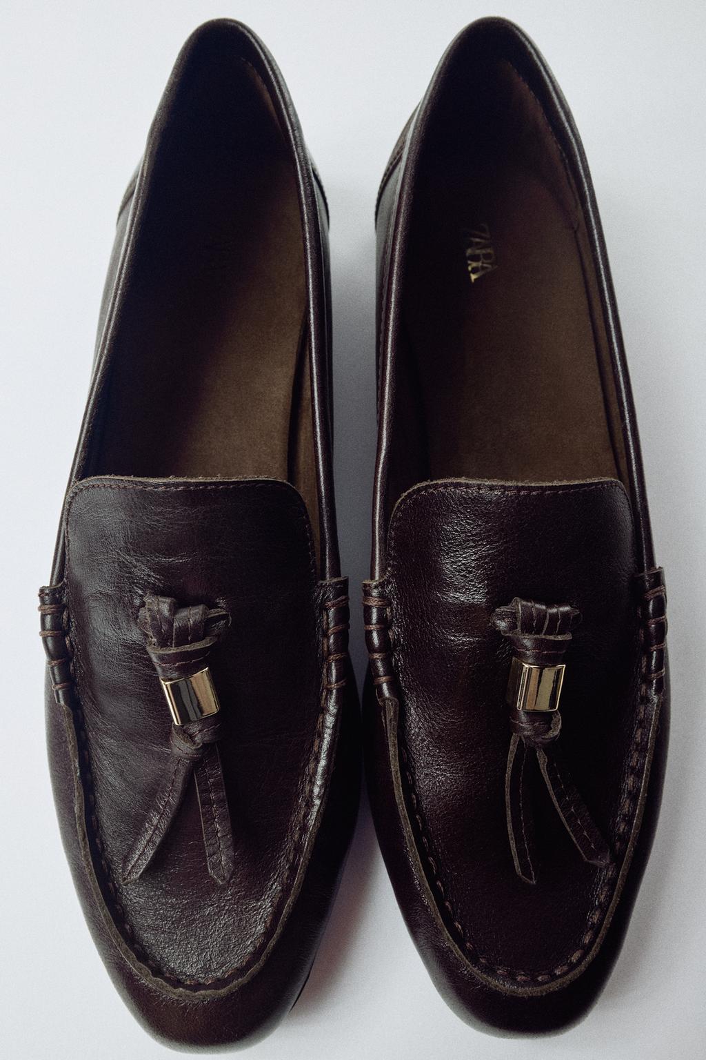 LEATHER TASSEL LOAFERS