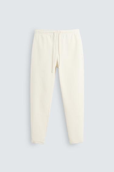 PANTALON TAILLE JOGGER EASY CARE - Écru moyen de Zara