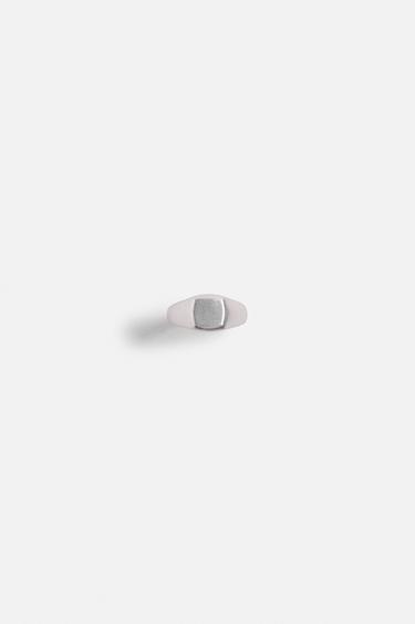 SIGNET RING - Silver by Zara