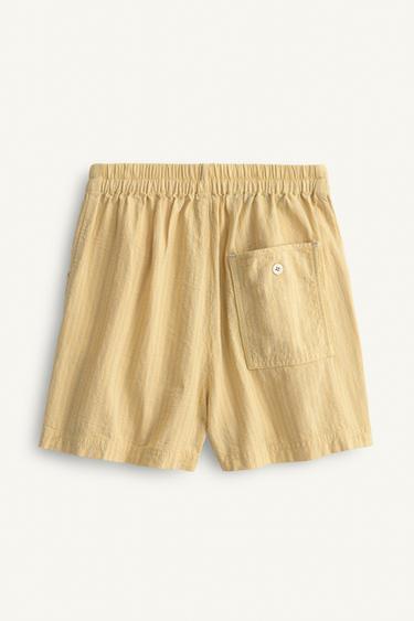 SHORT À RAYURES ÉDITION LIMITÉE - Vanille de Zara - Image 5