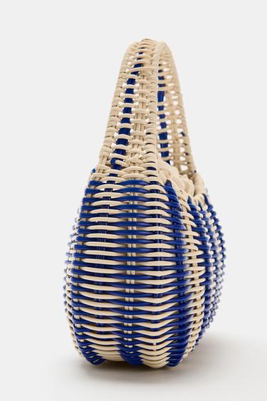SAC RIGIDE À MAIN - Bleu de Zara - Image 3
