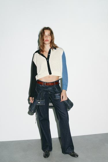 CONTRAST KNIT CARDIGAN - only one by Zara - Image 0