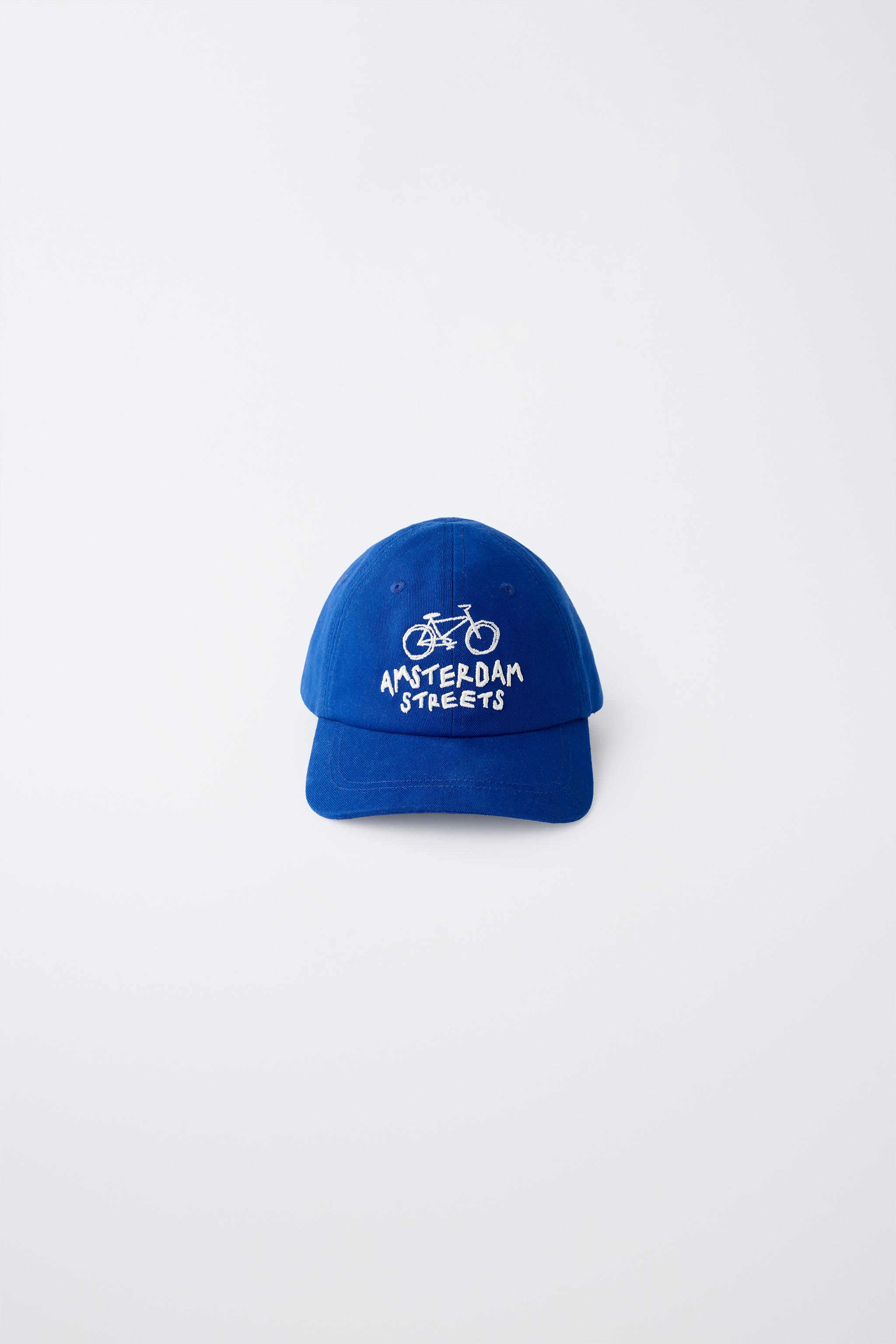 EMBROIDERED CAP - Bluish | ZARA United Kingdom