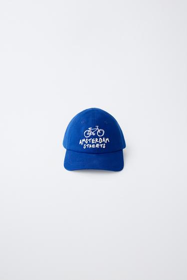 Zara EMBROIDERED CAP - Bluish