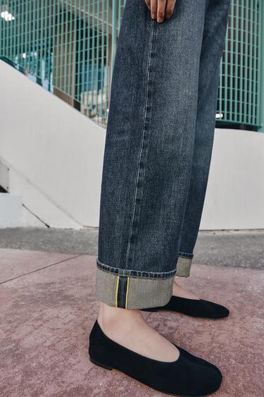 Z1975 RELAXED FIT JEANS WITH TURN-UP HEMS - Indigo by Zara - Image 2