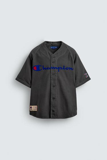 CHAMPION ® X ZARA PRINTED BASEBALL SHIRT - Grey by Zara