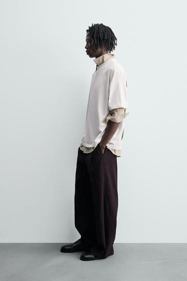 T-SHIRT IMPRIMÉ PÊCHE - Blanc de Zara - Image 3