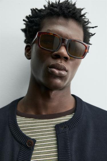 REGULAR FIT COTTON CARDIGAN - Dark navy by Zara - Image 5